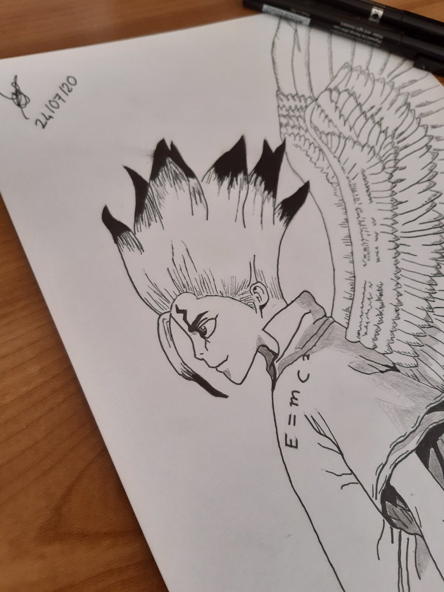 SyDraw31's tweet photo. 𝚉=𝟾𝟾 "𝙻𝚎𝚜 𝙰𝚒𝚕𝚎𝚜 𝚍𝚎 𝚕'𝙷𝚞𝚖𝚊𝚗𝚒𝚝é"
-Senku Ishigami🧪
-4h30 de dessin📕
-Rt et Favs svp cest mon meilleur dessin faites pas flop🤪🤞❤
Mercii https://t.co/bdmCSrwtjj