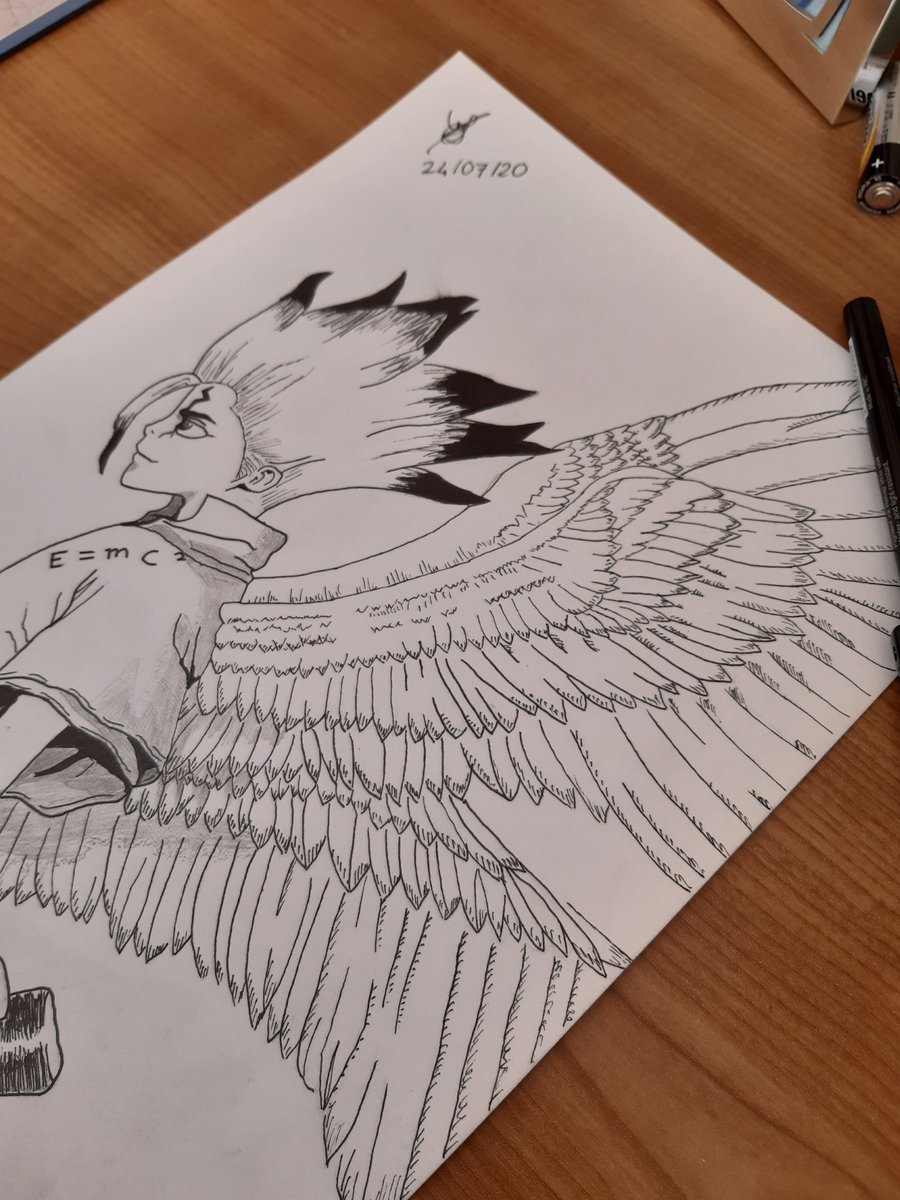 SyDraw31's tweet photo. 𝚉=𝟾𝟾 "𝙻𝚎𝚜 𝙰𝚒𝚕𝚎𝚜 𝚍𝚎 𝚕'𝙷𝚞𝚖𝚊𝚗𝚒𝚝é"
-Senku Ishigami🧪
-4h30 de dessin📕
-Rt et Favs svp cest mon meilleur dessin faites pas flop🤪🤞❤
Mercii https://t.co/bdmCSrwtjj