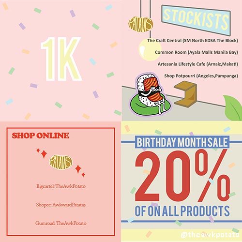 theawkpotato's tweet photo. Hello β¨ If u need a logo, social media layouts, illustrations, etc. just slide into my dms or email me at theawkpotato@gmail.com β¨ #artph #commsopen #logodesign #illustratorph
RTs are appreciated π https://t.co/EdOcLyKDqt