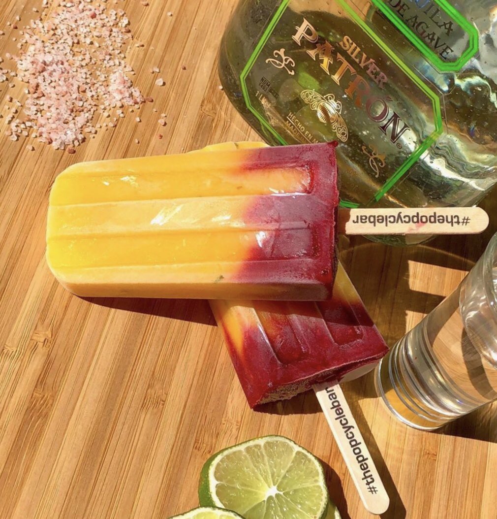 ThePopcycleBar's tweet photo. Happy #NationalTequilaDay! We are celebrating with our Invisible Bikini PopCycles, which are Mango, Raspberry Margarita's made with @Patrón Tequila!

*We’re offering free contactless delivery on all orders placed before Sunday at 8pm. #southflorida #miami #ftlauderdale #boozypops https://t.co/qfNFBUihGp