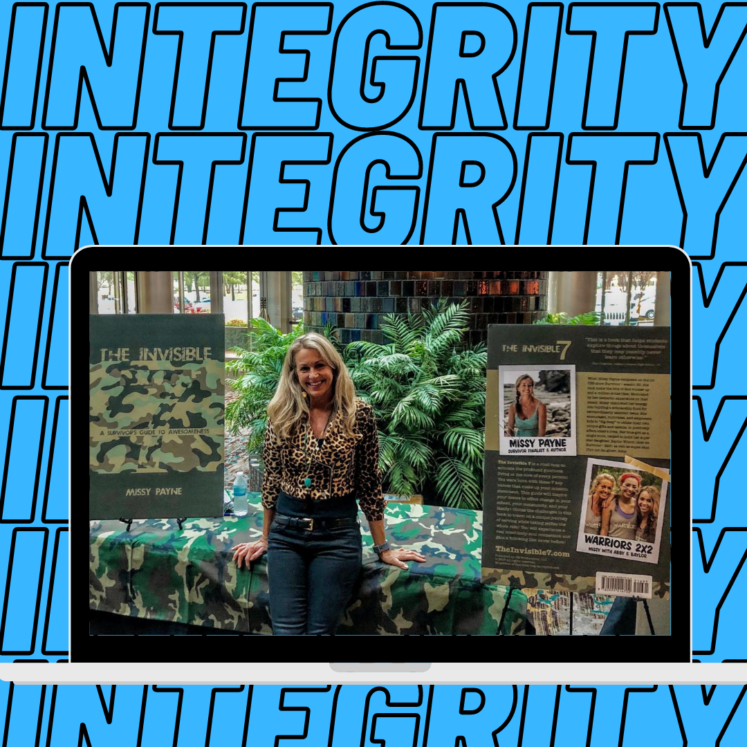 just1missy's tweet photo. "Despite your best effort, your feelings get in the way ... I did my best to be kind to everyone, even the guys who threw fiery torches at me and were constantly plotting against me at every turn." - excerpt from "The Invisible 7" on Integrity.
.
.
.
#integrity #theinvisible7 https://t.co/MPFJ3LcOhs