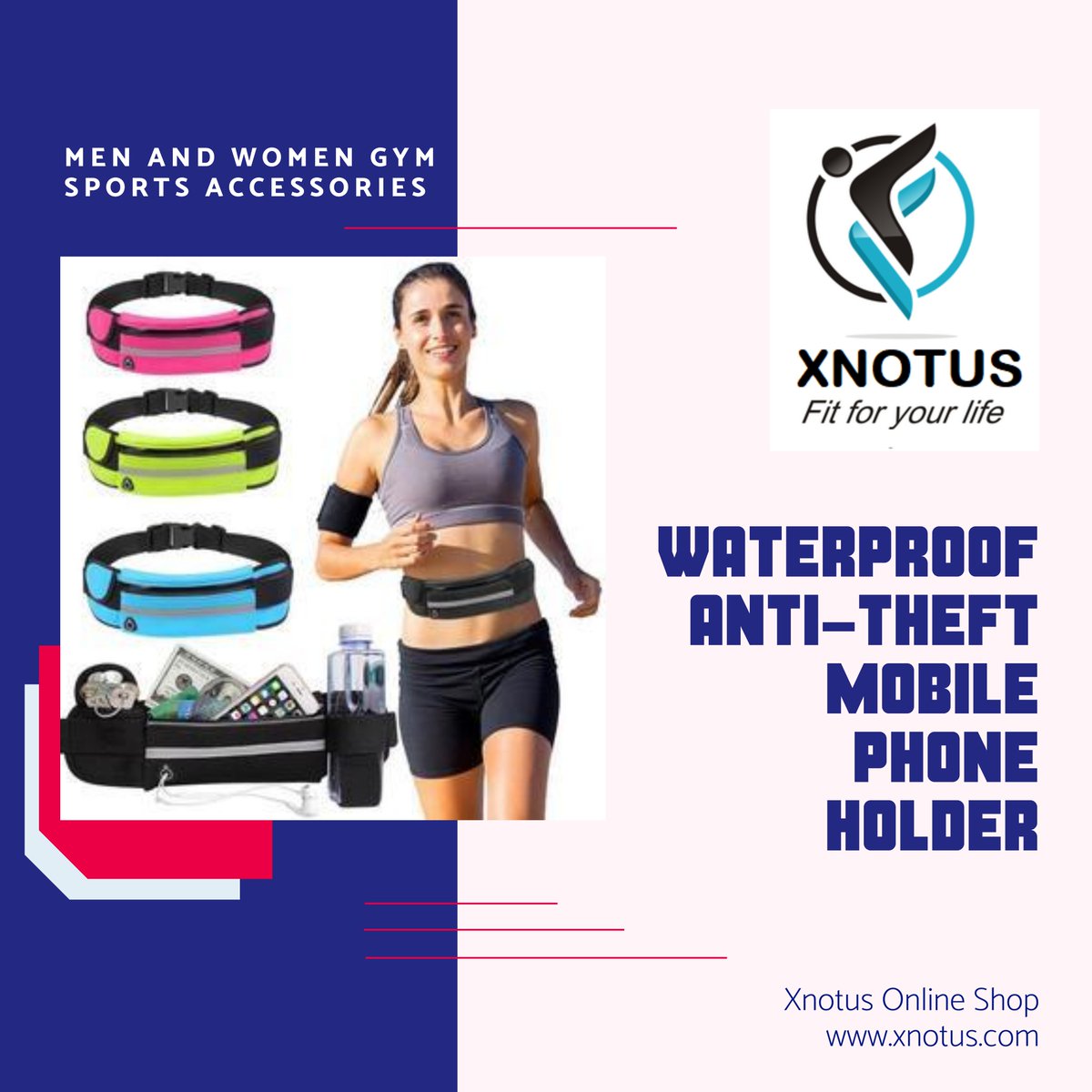 XnotusOfficial's tweet photo. OUTDOOR RUNNING POCKETS WATERPROOF ANTI-THEFT MOBILE PHONE HOLDER JOGGING KETTLE BELT MEN AND WOMEN GYM SPORTS ACCESSORIES

Treadmill
Application Position: Waist
Gender: Unisex
Material: Polyester
Brand Name: Balight

View Product: https://t.co/rPt7h97pCy 
https://t.co/2yc4QR7E22 https://t.co/JsNtjJ2Ray