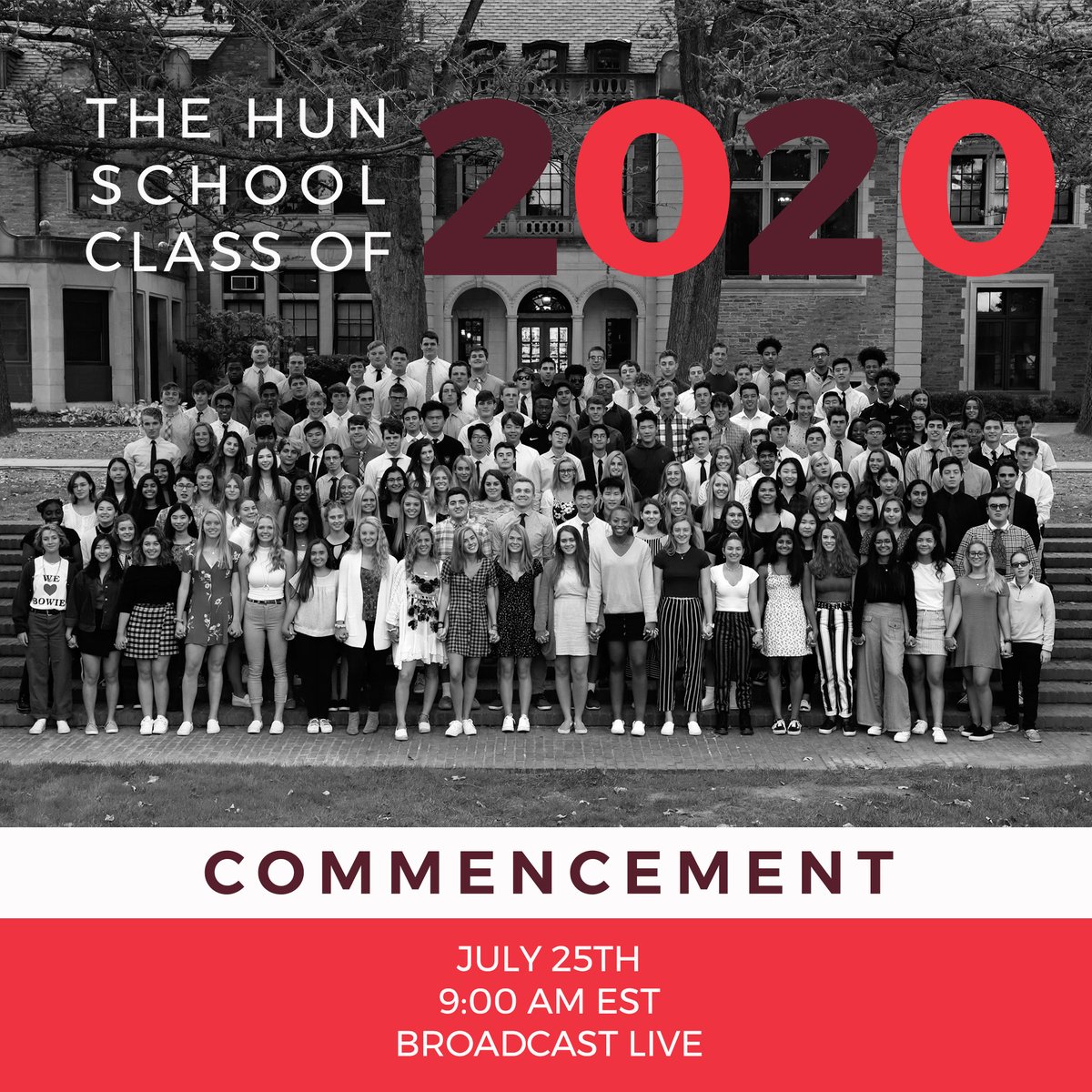 Hun_Athletics's tweet photo. Tune in tomorrow morning as we get our chance to celebrate the deserving @hunschool Class of 2020! #HUN2020
https://t.co/fO632MzqJ4 https://t.co/A9f8W0lGiu