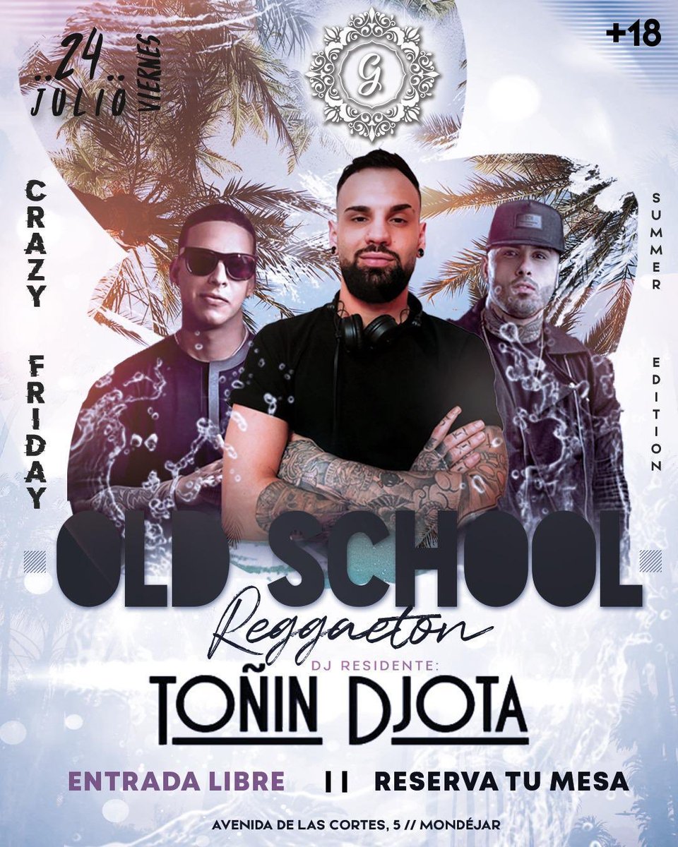 tonindjota's tweet photo. Viernes 24 de julio Reggaeton Old School 🚀 https://t.co/XLYFe1hOao