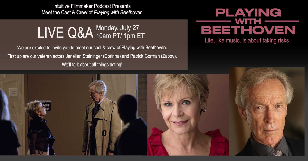 Every Monday meet the cast &amp; crew of @PWBfilm. This Monday we start with our Corinna &amp; Zabov! Live Q&amp;A on our Facebook &amp; Youtube Page at 10amPT/1pmET!
