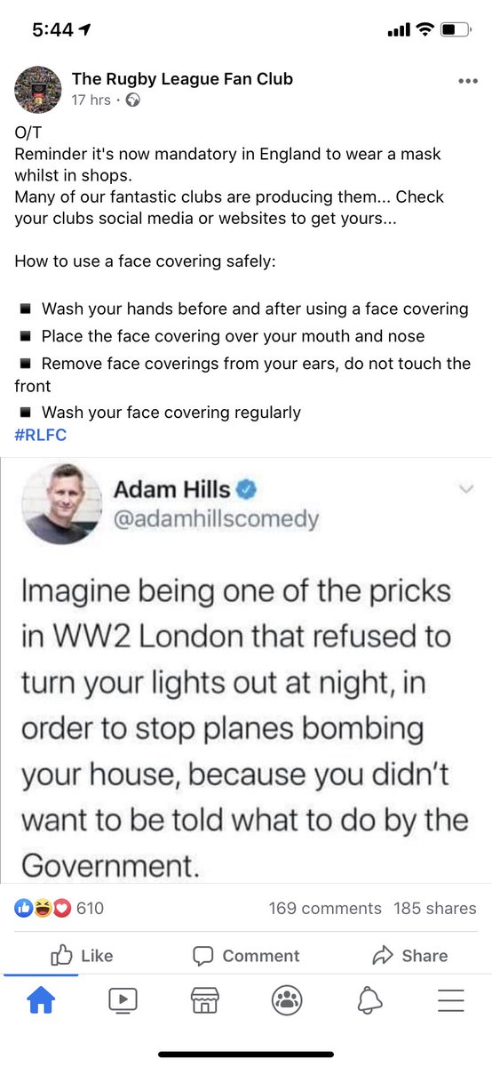 LeeHolleran78's tweet photo. @WidnesRL are you making face masks? If not could be an idea! https://t.co/bbsN882bD8