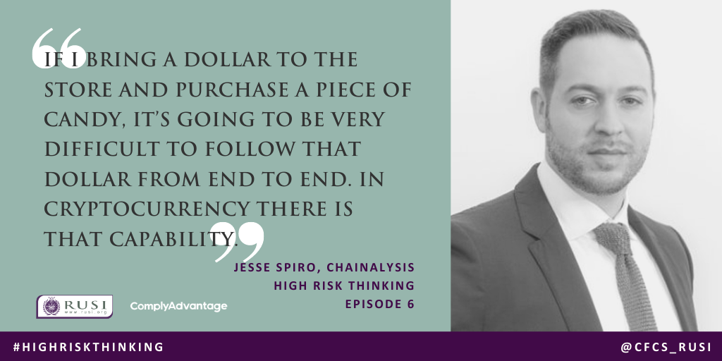 CFS_RUSI's tweet photo. Is #crypto’s high risk reputation justified? Get the inside scoop in next week’s ep of #HighRiskThinking with host @KaylaIzenman and Jesse Spiro of @chainalysis. Sign up to the @CFCS_RUSI list to know when it’s live. https://t.co/ylDWd3cOTf
#aml #financialcrime #CFT #blockchain https://t.co/Ss766pxHxK