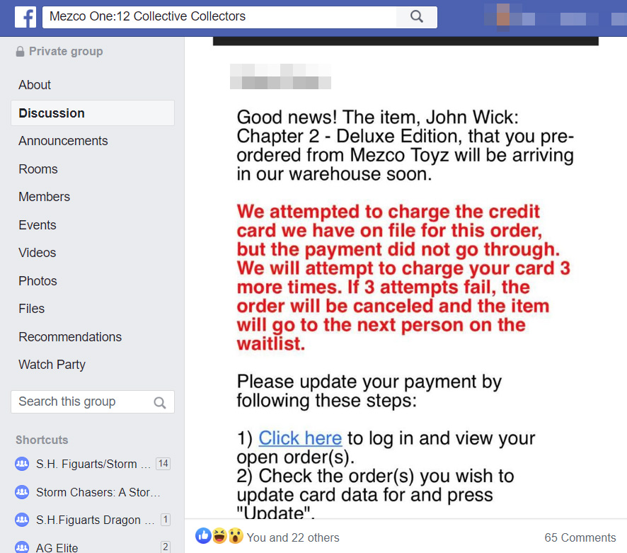 mezco john wick pre order