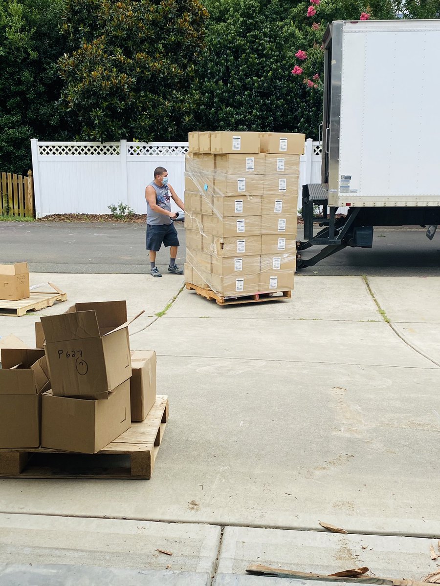 donatesport's tweet photo. Thank you to #Implus for donating six pallets of brand new sports equipment and clothing to help with our upcoming projects. #teamwork https://t.co/PXptrtXHVZ