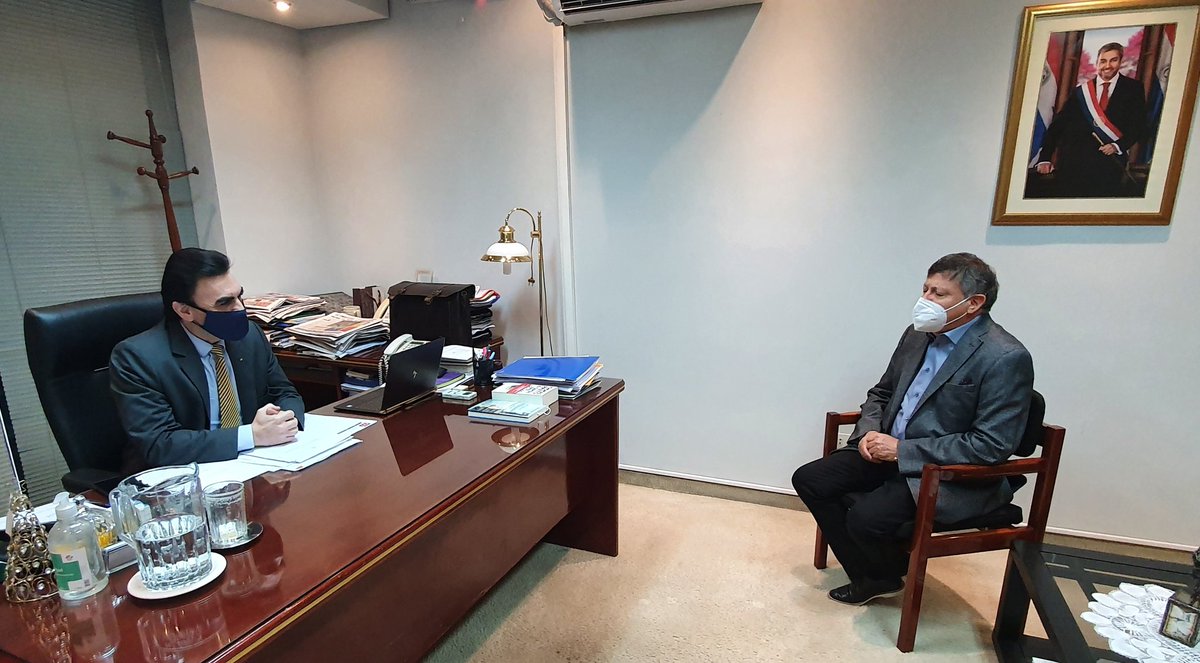 Gracias por su visita Embajador <a href="/domingopeppo/">Domingo Peppo</a> 🇦🇷 auguro sigamos trabajando juntos en iniciativas que aporten al desarrollo sostenible, tanto de Paraguay como de Argentina. ¡Éxitos en sugestión!