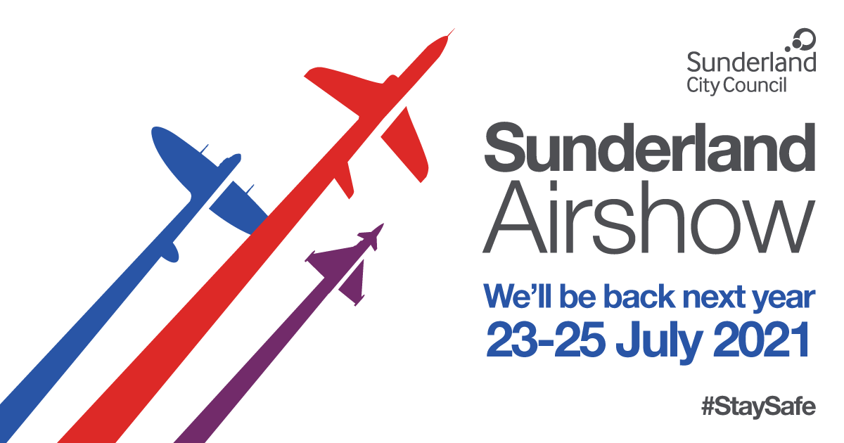 SunAirshow's tweet photo. Thank you for being involved in #AirshowRevisited over the weekend, we hope you’ve enjoyed it as much as we have and we look forward to seeing you all again next year. In the mean time #StaySafe and keep following the guidance. https://t.co/4RNKpic17A