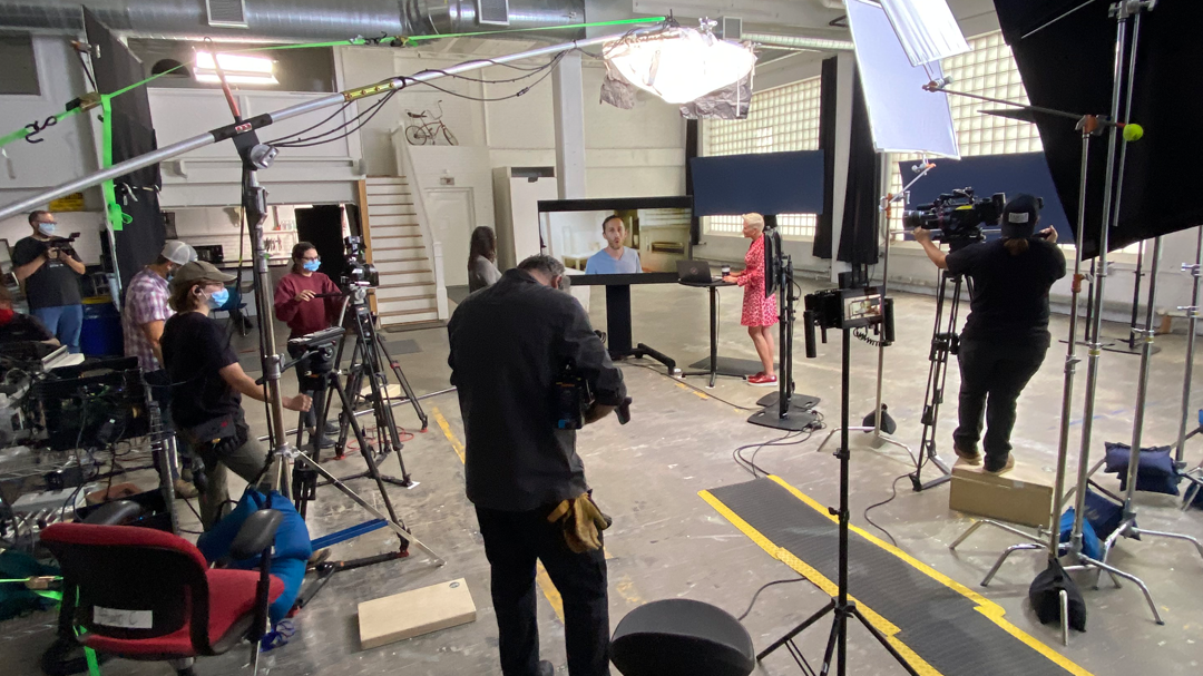 Deluxe's tweet photo. We were able to safely finish filming @smbizrevolution with co-hosts @amandakbrinkman &amp; @typennington, the small business owners, Deluxe experts, industry experts, film crew &amp; @usbank. See us this fall on @hulu, @PrimeVideo &amp; https://t.co/6eAwib7EO2. https://t.co/sAzpa3M5fz