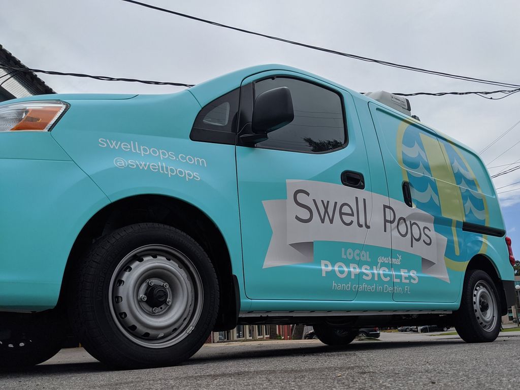 friedcolor1's tweet photo. Happy FRIEDay! Here's a brand new freezer van all wrapped  for our friends over at @SwellPops If you know you know, if you don't find out. https://t.co/80O1in1inL