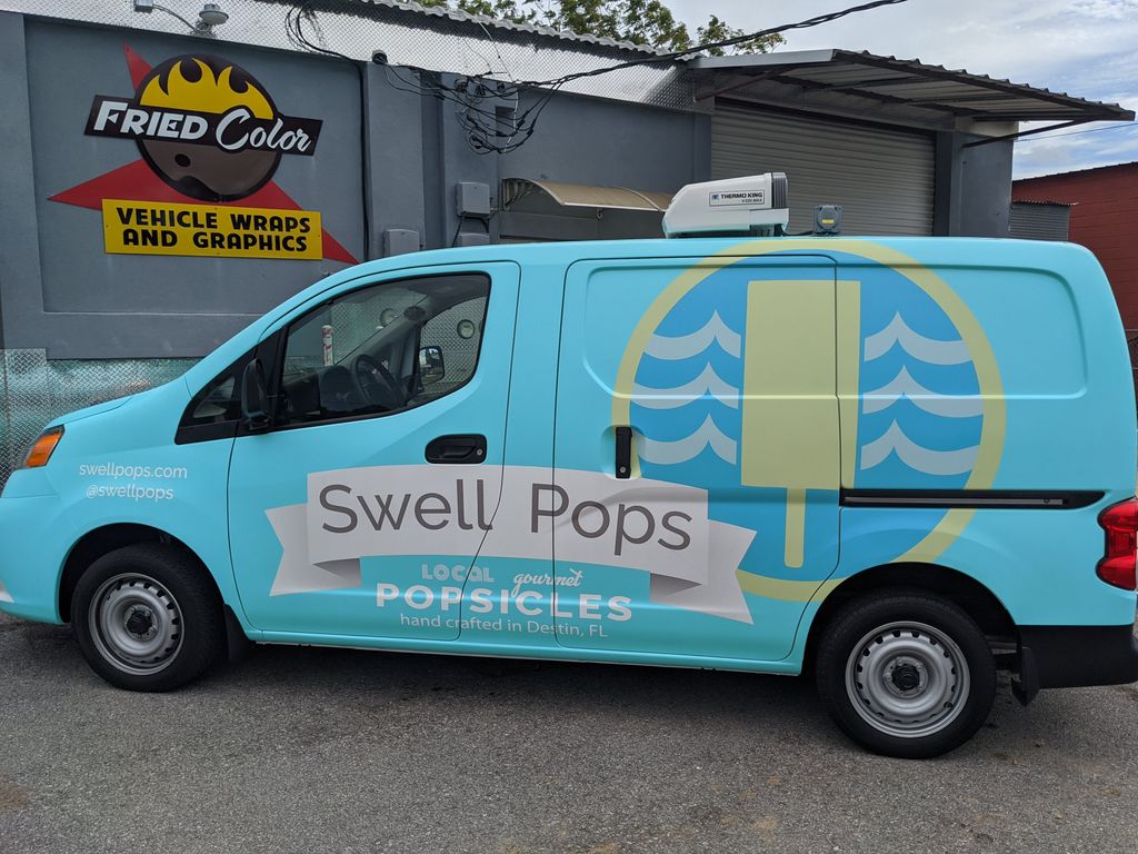 friedcolor1's tweet photo. Happy FRIEDay! Here's a brand new freezer van all wrapped  for our friends over at @SwellPops If you know you know, if you don't find out. https://t.co/80O1in1inL