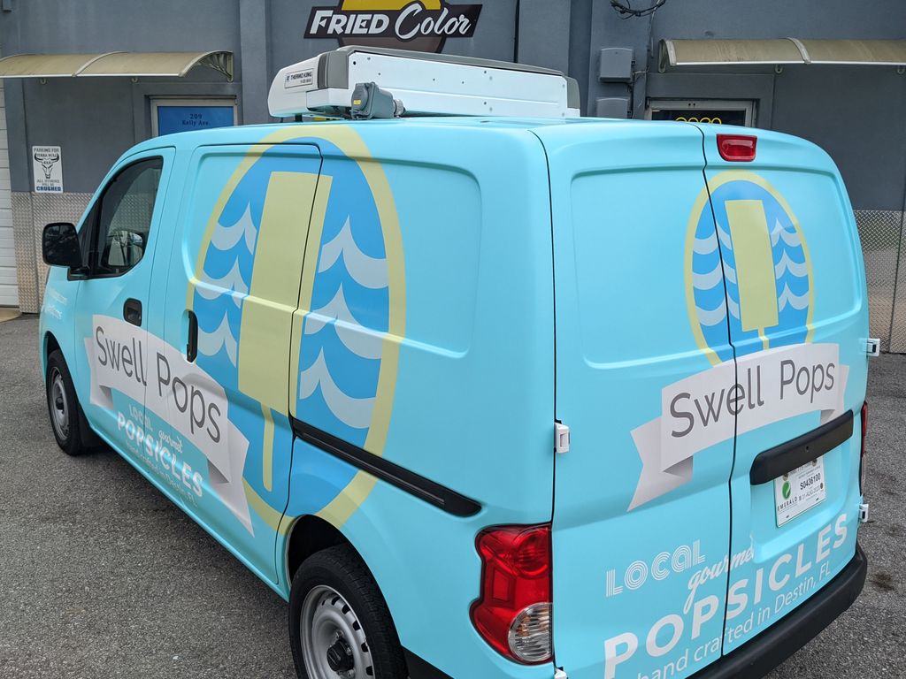 friedcolor1's tweet photo. Happy FRIEDay! Here's a brand new freezer van all wrapped  for our friends over at @SwellPops If you know you know, if you don't find out. https://t.co/80O1in1inL