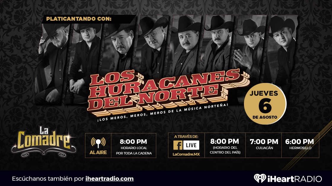 LaComadre_MX's tweet photo. Plebones 6 de agosto 8:00 PM tenemos una cita con @HURACANESDELN en la #CadenaComadre, no se lo pierdan. 🔥🔥 https://t.co/Ljh0RCQd49