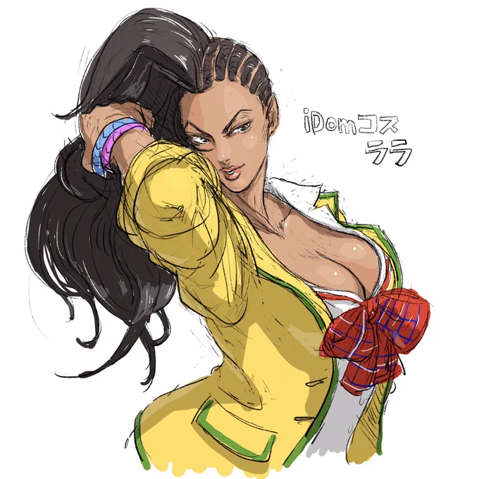 遅ればせながらiDom選手のコスチュームのララです。

#格ゲーキャラ描こうぜ 