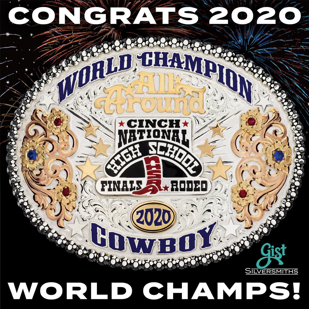 Congratulations to all of our 2020 <a href="/OfficialNHSRA/">NHSRA</a> World Champions! #OfficialBuckle #NHSRA #NHSFR