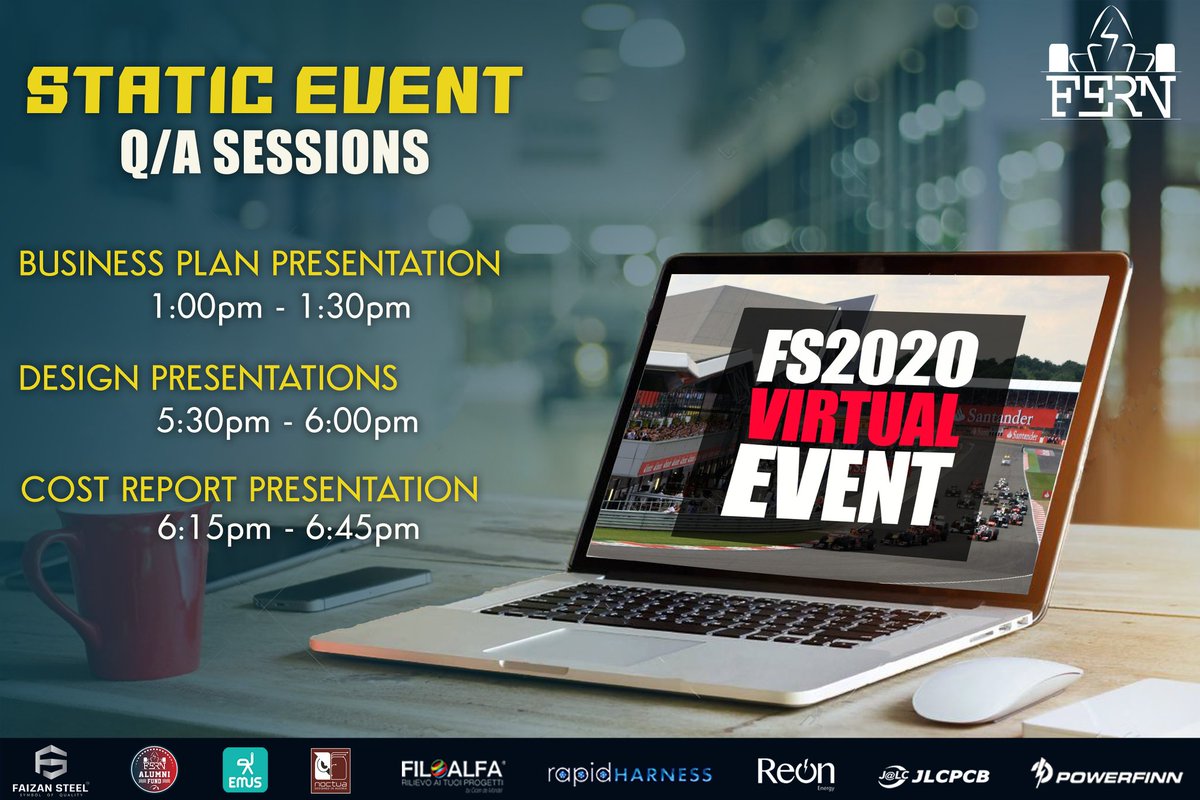 formulaenust's tweet photo. #StaticEvent
Team Formula Electric Racing - NUST will be participating in IMechE Formula Student Virtual Static Event today!
Good Luck to the team!
#FSUK2020 #VirtualEvent #NUST #PNEC https://t.co/C1EsNXC0EO