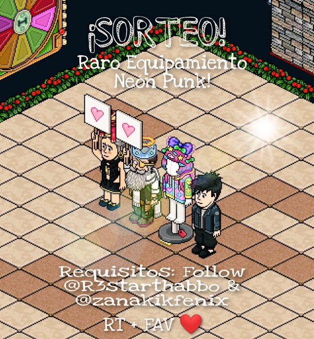 GaetanoRussoMX's tweet photo. ¡Sorteo Colaborativo!🥳
Gana el nuevo Raro Equipamiento Neón Punk
👇
Requisitos:
1⃣ Seguirme + Seguir a @zanakikfenix 
2⃣ RT + FAV❤️

Finaliza el Martes 28 de Julio 🗓

¡Mucha Suerte 🤞🏻🍀 https://t.co/wXYsLAsXZV