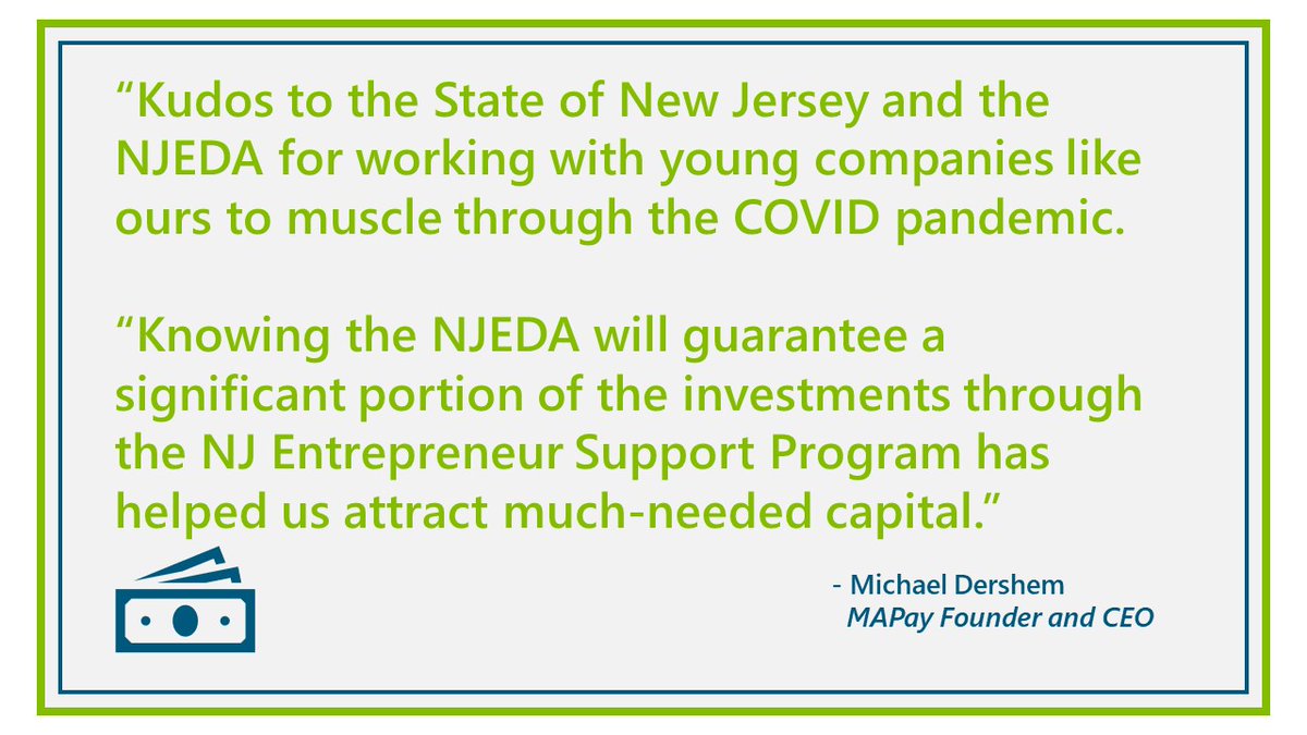 NewJerseyEDA's tweet photo. #NJESP Impact: @mapaycorp has generated tons of momentum with its contactless commerce payment solutions for healthcare. FACT: The @camdencountynj-based biz recently benefited from an investment made through our NJ Entrepreneur Support Program. https://t.co/RPYe5Bpxu8 https://t.co/tnt7tw2dzz