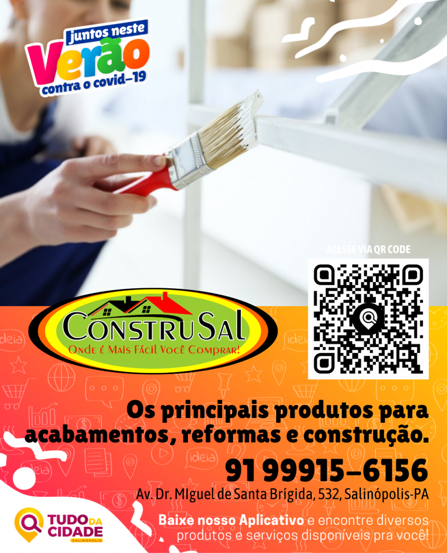tdcsalinopolis's tweet photo. Encontre a Construsal pelo nosso aplicativo, basta escanear o QR Code ou Baixar na Google Play (pesquise por "Tudo da Cidade").
.
.
juntos neste verão contra o https://t.co/lQC3G9WKj9
