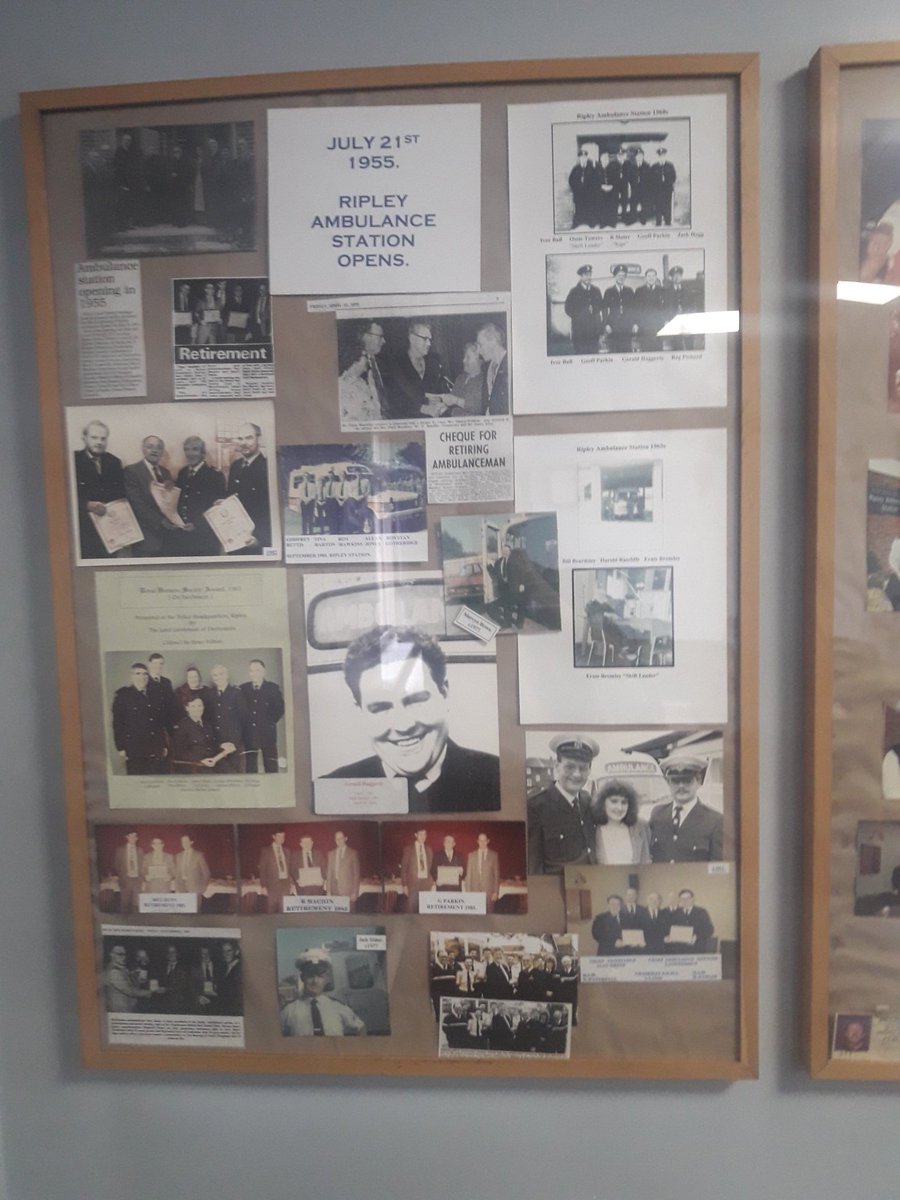 TomJRollinson's tweet photo. Out and about at ripley Station today. Being new to the organisation, really humbling to see the history of the service and the many members of staff who have come and gone over its 65 years(happy belated birthday for Tuesday!) @EMASNHSTrust @EMAS_TimS @EMAS_SamanthaW #TeamDerbs https://t.co/idCpoEyFfA