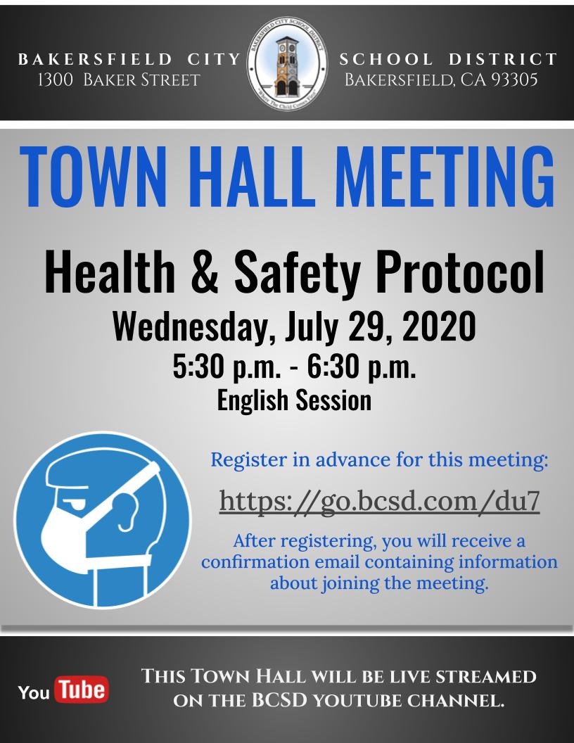 Team_BCSD's tweet photo. Join us for our next virtual town hall meeting. 
Register at: https://t.co/19zIDgzS0X
#TeamBCSD  #BCSDLearns https://t.co/iHv9dwaEtM