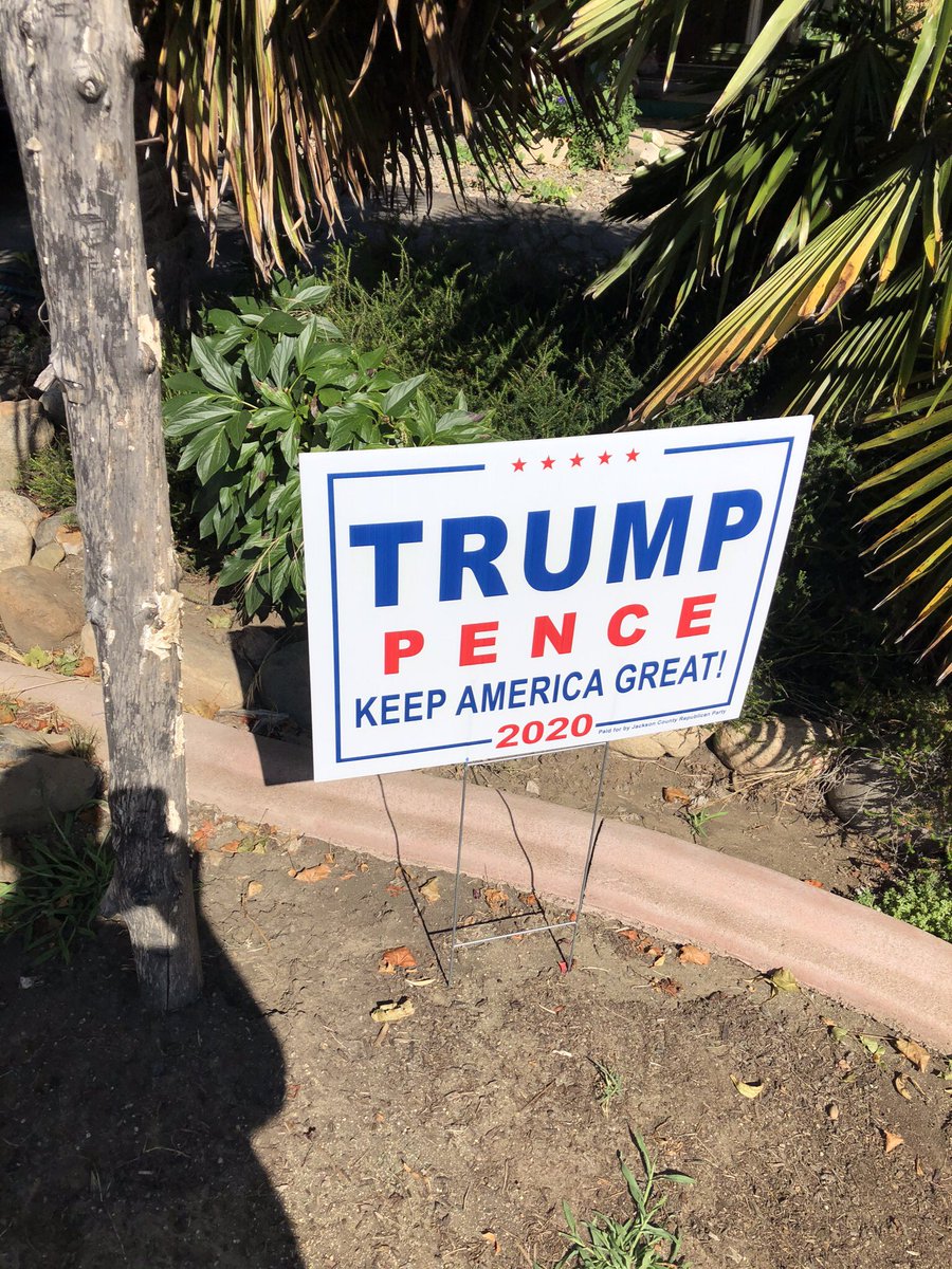 Antique Time 🇺🇸 (@antiquetime) on Twitter photo In my front yard. #Trump2020Victory #KeepAmericaGreat #VoteTrump2020 #MAGA #2A #2ADefenders #2AShallNotBeInfringed #TRUMP2020 #VoteRedToSaveAmerica2020 <a href="/realDonaldTrump/">Donald J. Trump</a> #KAG2020 #KAG #Medford #Oregon In my front yard. #Trump2020Victory #KeepAmericaGreat #VoteTrump2020 #MAGA #2A #2ADefenders #2AShallNotBeInfringed #TRUMP2020 #VoteRedToSaveAmerica2020 <a href="/realDonaldTrump/">Donald J. Trump</a> #KAG2020 #KAG #Medford #Oregon