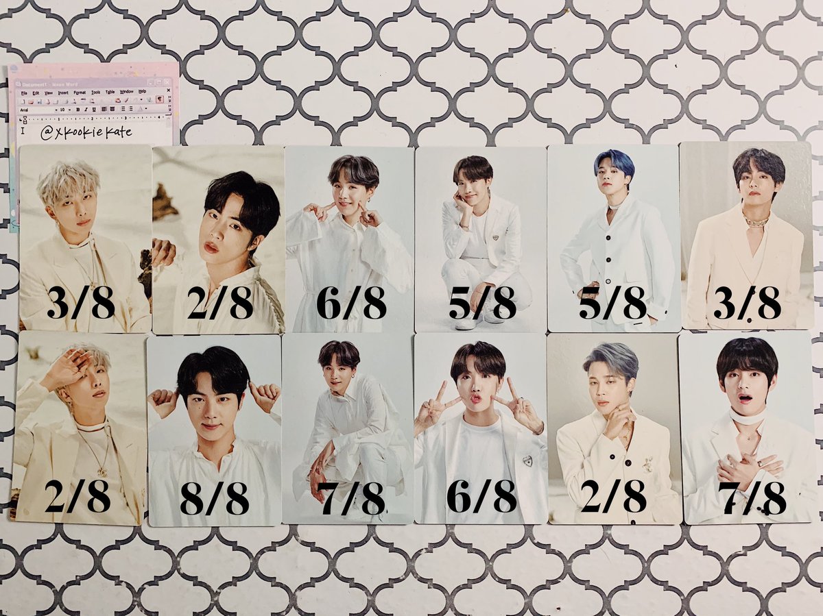 xkookiekate's tweet image. WTT
MOTS:7 TOUR PCS

♡ HAVE: SEE PHOTOS BELOW*
♡ WANT: JUNGKOOK 3, 5, 7, 8
♡ LOCATION: GEORGIA, USA
♡ WW: USA/CAN ONLY

*can choose from any of these pcs if they are still available*
@BTStrading_USA @pctradeusa @BTSTradingPC @TradesKpop #BTS #BTSPCS #btspctrade