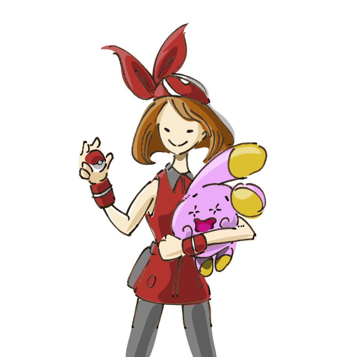 コクモツ ずっとゴニョニョが相棒です ポケモンと生活 ポケモンイラスト ポケモントレーナー 女の子イラスト コクモツ ずっとゴニョニョが相棒です ポケモンと生活 ポケモンイラスト ポケモントレーナー 女の子イラスト