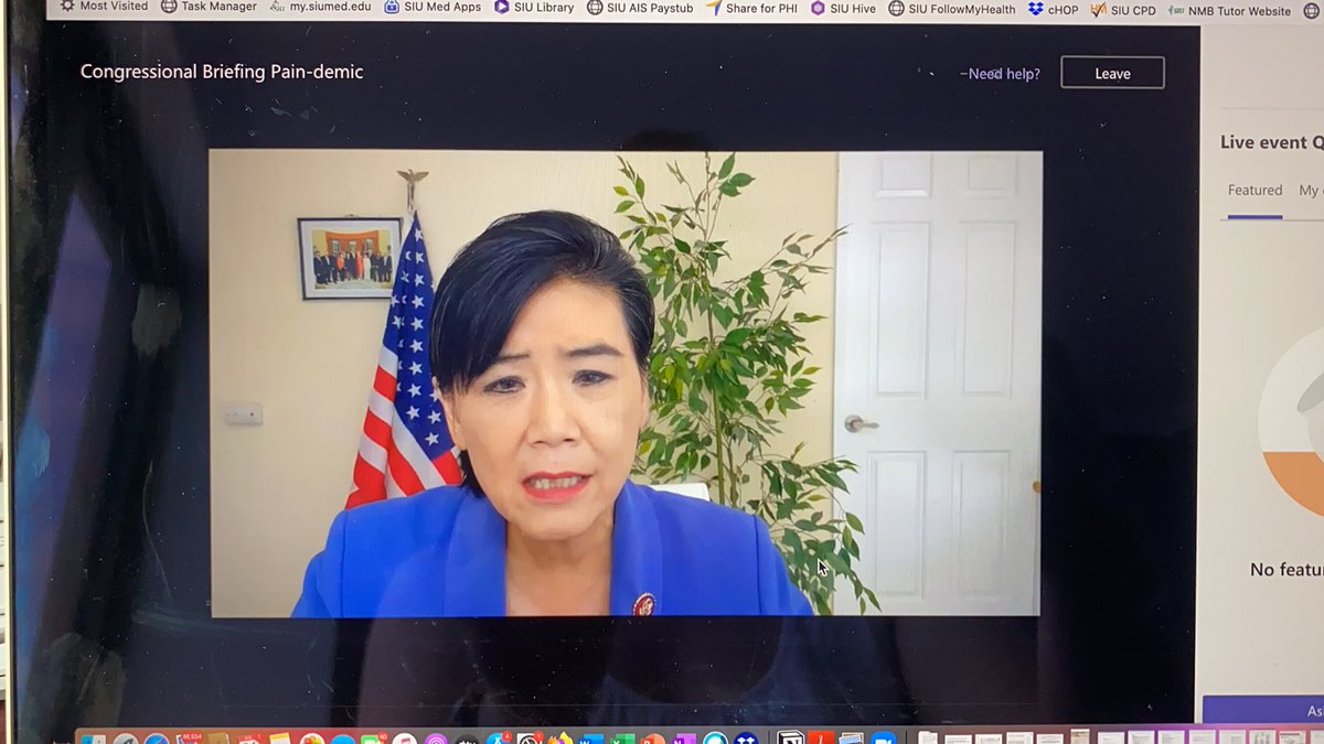 theIHPC's tweet photo. Powerful words from @RepJudyChu during IHPC’s Congressional Pain-demic briefing! #integrativemedicine #opioidcrisis #healthdisparities https://t.co/mkHwT6GmxN