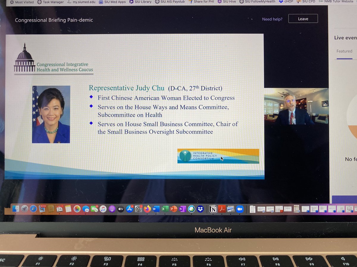 theIHPC's tweet photo. Powerful words from @RepJudyChu during IHPC’s Congressional Pain-demic briefing! #integrativemedicine #opioidcrisis #healthdisparities https://t.co/mkHwT6GmxN