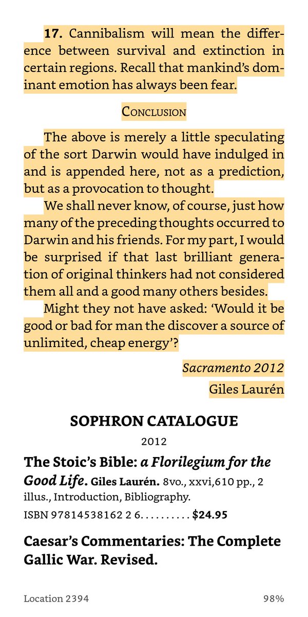 He maintains Darwin's view that Peak Oil, Malthusian Food Scarcity, and Social upheaval will be the end of us. Sounds familiar to today. I decided to highlight some of these events now that we entered what the Elite call the "New Normal." Which was anything but natural.