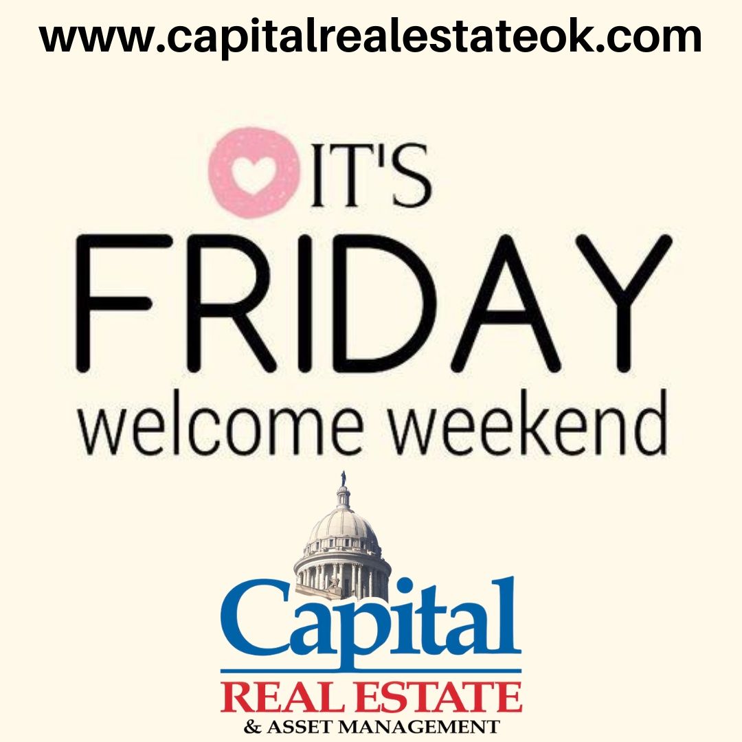 CapitalREOK's tweet photo. Enjoy your Friday & weekend! We will be at open houses & showing buyers homes this weekend. If you would like to schedule some showings call 405-610-6090 now. #Friday #TheWeekend #OpenHouses #Realtors #BuyersAndSellers #CapitalRealEstate
👉https://t.co/5kD0Yzazbw👈 https://t.co/Z1YID1xuuS