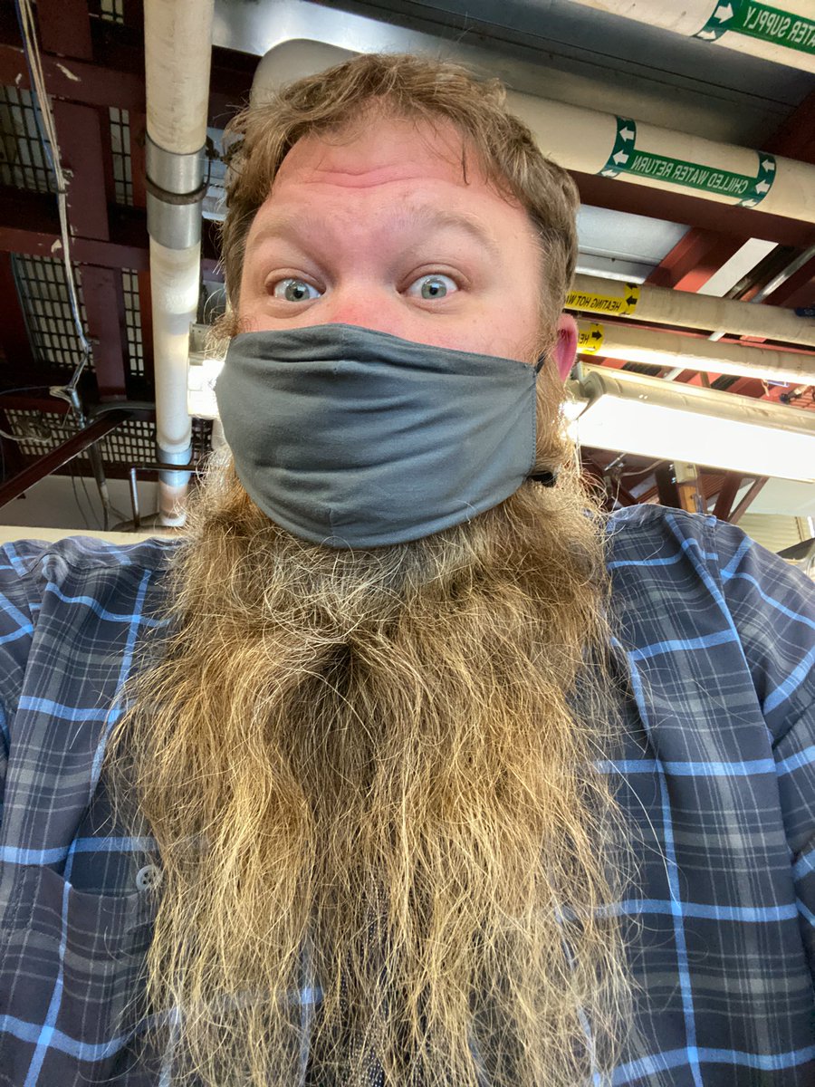 Father_Syn's tweet photo. My beard doesn’t feel safe ... need to make a beard guard .. #WearADamnMask #BEARD #friyay https://t.co/sZPXAT0d1F