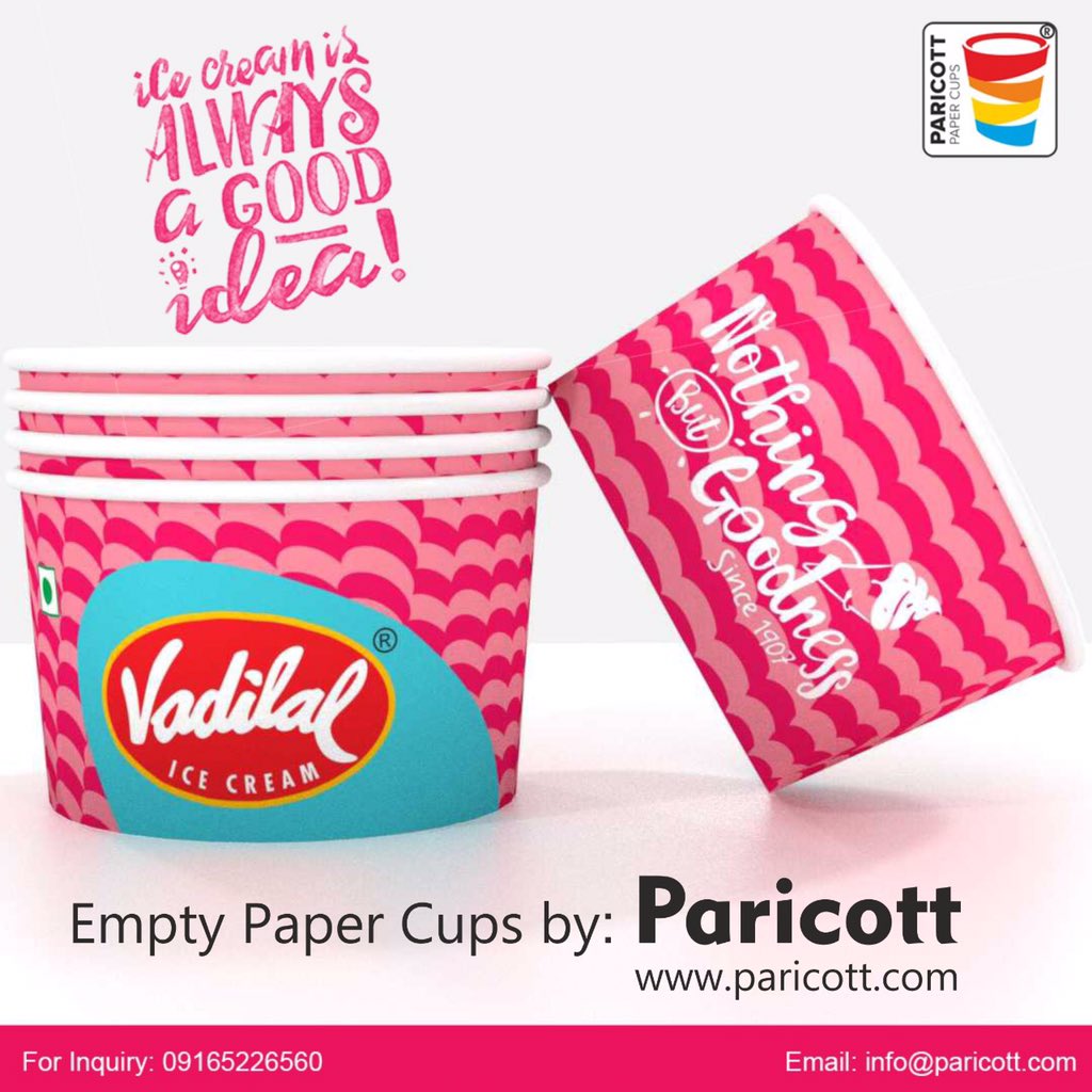 ParicottIndia's tweet photo. Paricott bring forth an exclusive collection of environmental friendly products Paper Cups, Paper Containers &amp; Paper lids. https://t.co/nrwUIv1Tl3

#papercups #paricott #icecream #icecreamcup #icecreamshakes #icecreamcups #vadilal #vadilalicecreams #paricottpapercups https://t.co/laZGwj60tP