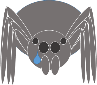 Some days, you just need a sad spider cartoon #Arachnology