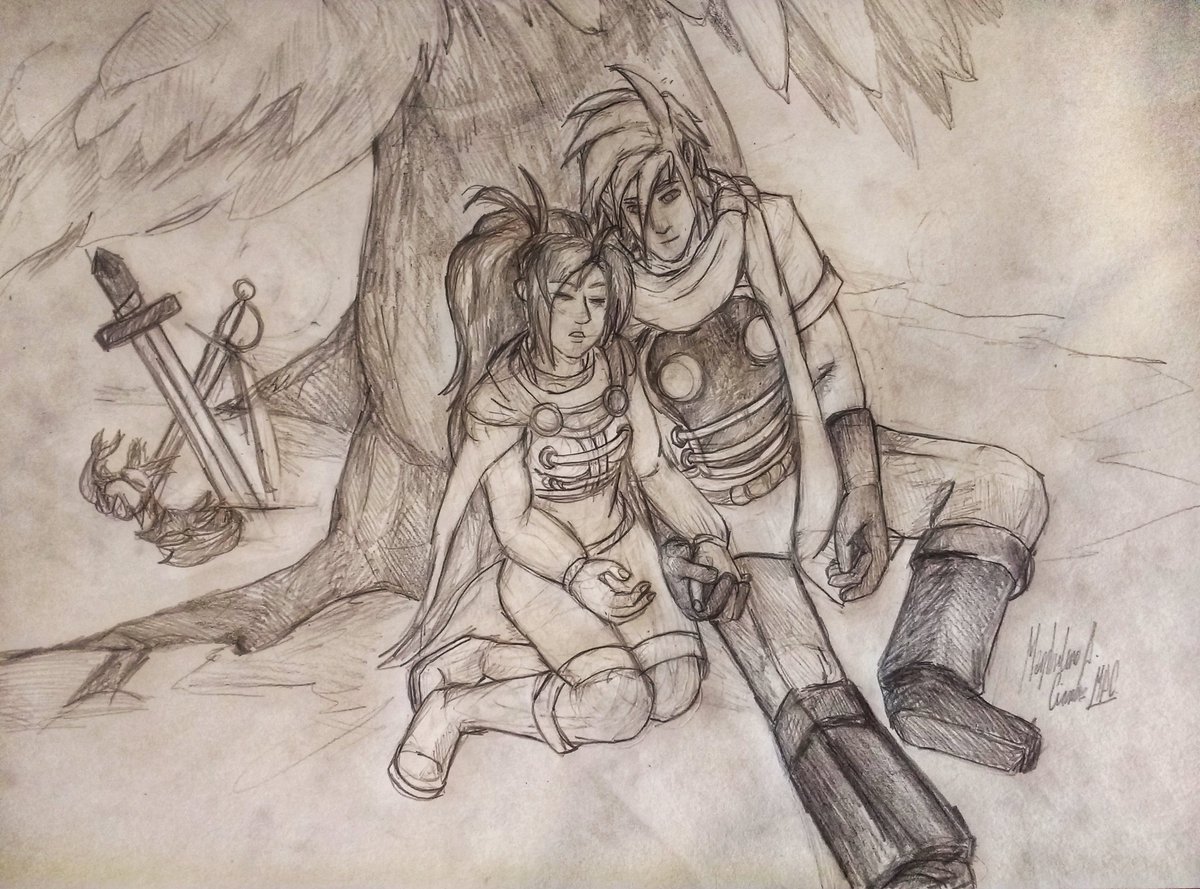 DarkStormSeeker's tweet photo. Golden Sun - Isaac and Jenna
#adept #camelot #earth #marsadept
 #fanart #gba #goldensun #isaac #nintendo #sword #venus #venusadept #goldensunisaac #sketch #SuperSmashBrosUltimate #supersmashtrophy  #SuperSmashBros #GameBoyAdvance #RPG #jenna #valeshipping #rapier #djinn #mars https://t.co/NZg1QsuNps