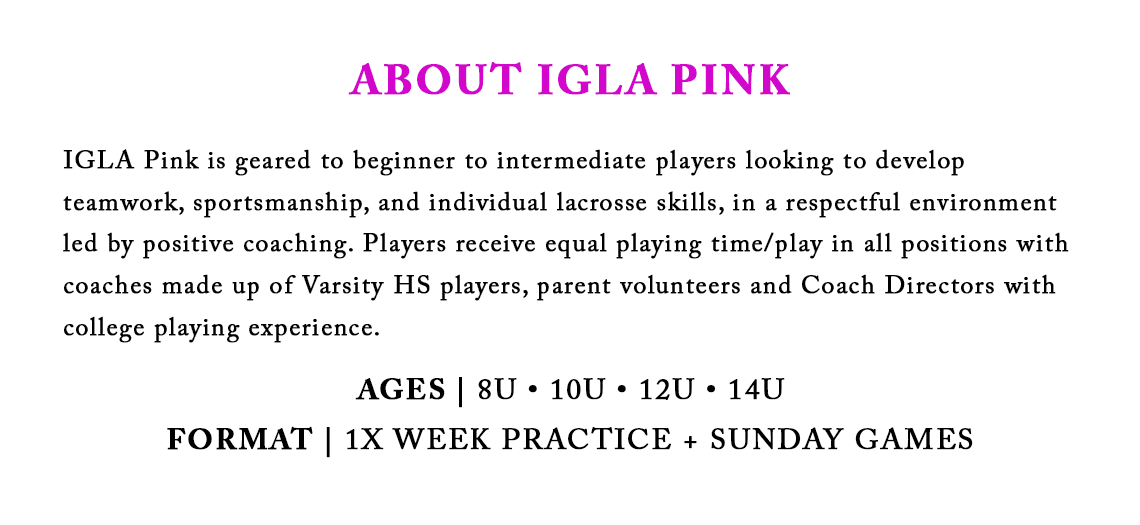 IGLA Fall ? Registration Now Open! Pre-Season Clinic Registration launched! conta.cc/32SzdO3