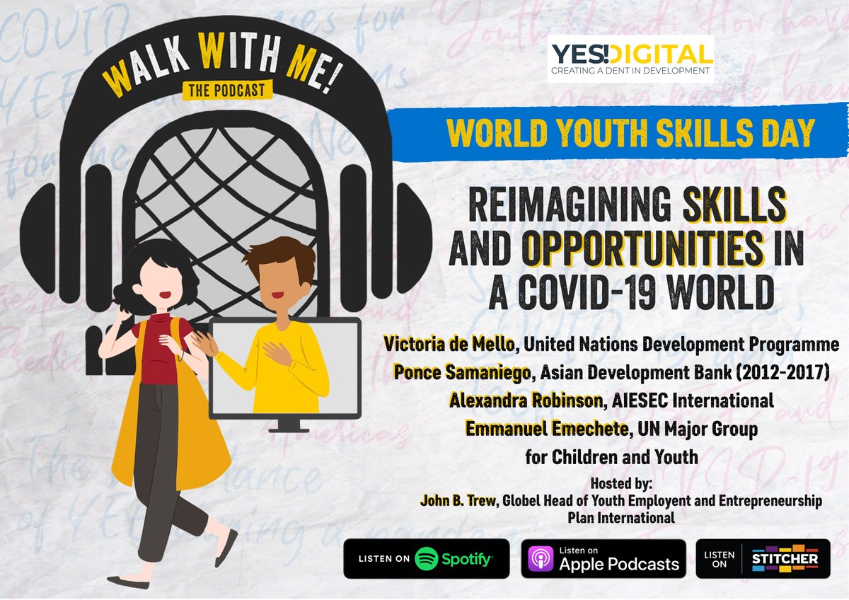 GenUnlimited_'s tweet image. Listen to @PlanGlobal's #WYSD2020 #WalkWithMe podcast via @Anchor about 'Reimagining Skills and Opportunities in a #COVID19 World': anchor.fm/yes-publishing…

#YouthSkills #GenUnlimited