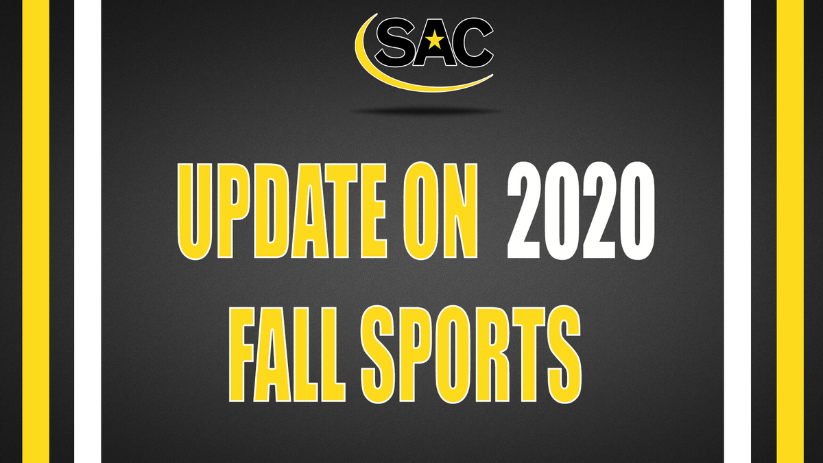 🚨🚨 BREAKING NEWS 🚨🚨

The South Atlantic Conference will delay the start of fall sports competition until Sept. 26. More information ⬇️ #MakeSACYours 

Story: bit.ly/32MLoMy