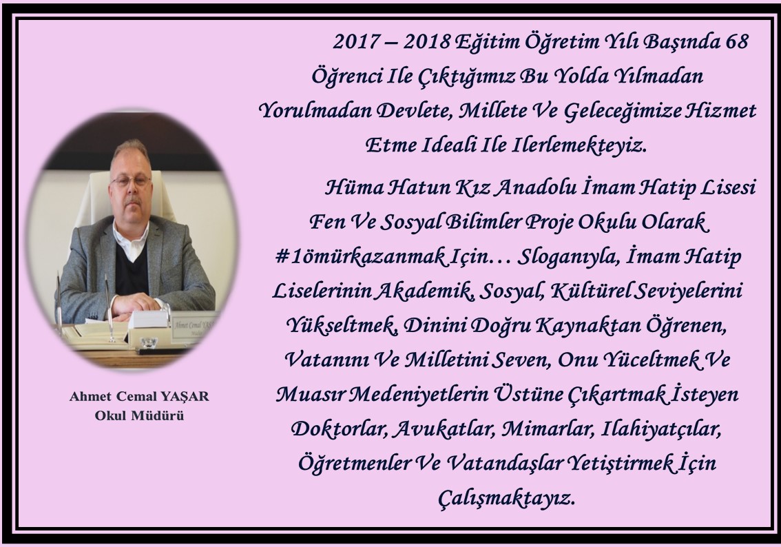 hhkaihl's tweet photo. #idarecilerimizden #mesaj #var 👉👈
#tanıtımkuşağı #saat2017
#takiptekalın😉
#HümaHatunluOlmak
#1idealimizvaronuniçinburadayız
#1ömürkazanmakiçin
#hümahatunfenvesosyalbilimlerprojeokulu https://t.co/EIdxDuD8lr