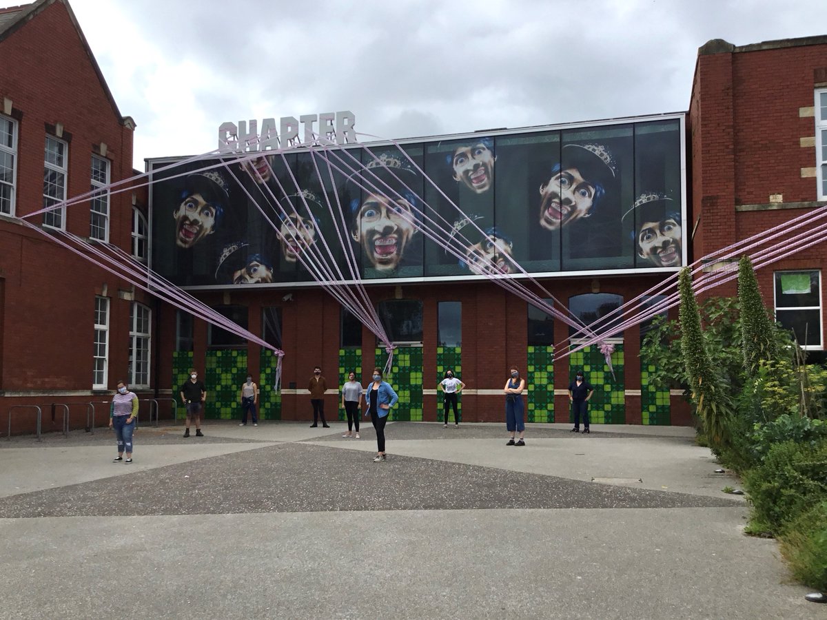 Our much-loved building is wrapped in pink tape to support the #MissingLiveTheatre campaign! We hope it brings joy to the community. Thanks <a href="/_scene_change_/">SCENE/CHANGE</a> for working with theatre venues nationwide to keep us visible and highlight the impact of COVID-19 on the creative industry.