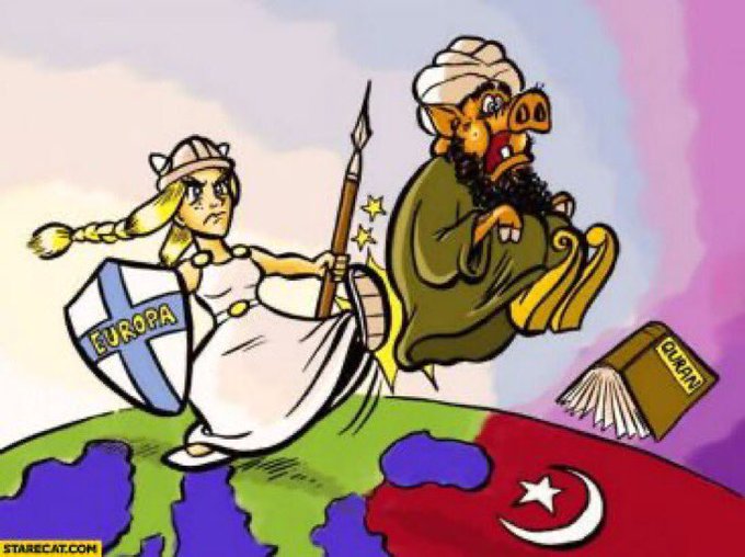 FrontSocial's tweet photo. @KAYDM49 @thedukeoriginal @todorov_denis @Ketty57664851 @fuoridallaue @JuanyKeville @AntiUEAntiEuro Good news...👍👏 #IStandWithGrecee #DefendEurope 

#Remigration #StopIslam #JesusChrist #FrontSocial https://t.co/3SngY0bxPg