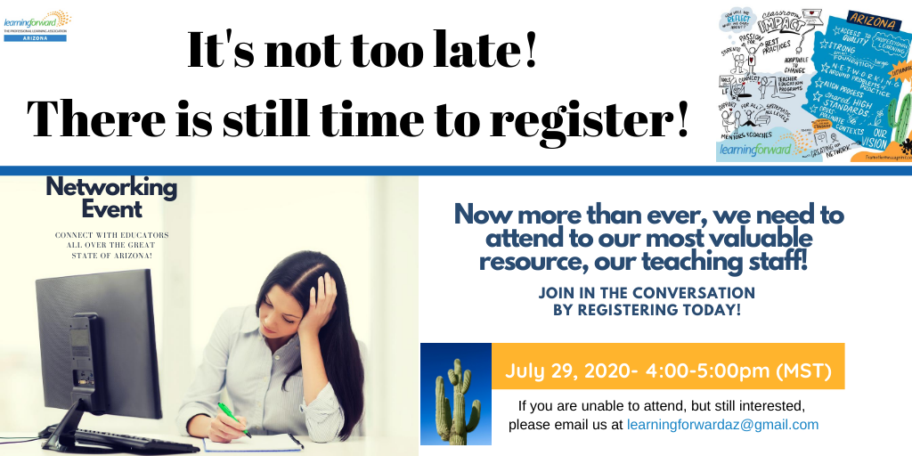 learning_az's tweet photo. Join the discussion! What strategies can leaders use to foster teacher's resilience in times of stress? You will leave this meeting with at least two valuable resources. 

Date: Wednesday, July 29, 2020
Time: 4-5 p.m. MST 
Registration Link: https://t.co/TUse10HvrS https://t.co/ldpQFMumFB