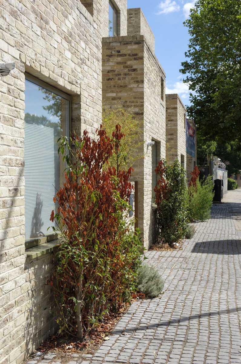 2/ It's really great to see a narrow border of plants along the edge of the building. I'm constantly advocating for this wherever possible because it makes such a difference for beauty and softens the way a building integrates into the street. Even 30-50cm is enough.