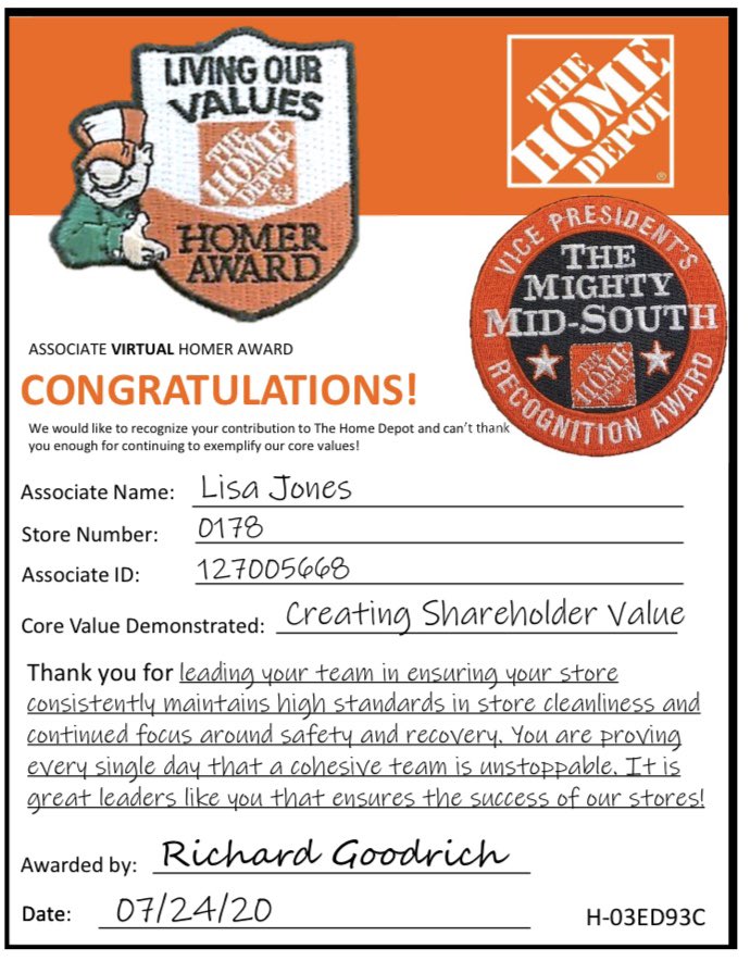 Lisa Jones (@lisajones843) on Twitter photo Feeling blessed and grateful for such an amazing team! When the Regional Vice President walks your store and has nothing but great things to say that’s a true reflection of hard work and dedication. <a href="/PaulHedge7/">Paul Hedge</a> @Carell_R <a href="/charlen10411230/">charlene gibson moore</a> <a href="/Victor_DJohnson/">Victor Johnson</a> <a href="/0178Depot/">Riverdale Home Depot</a> Feeling blessed and grateful for such an amazing team! When the Regional Vice President walks your store and has nothing but great things to say that’s a true reflection of hard work and dedication. <a href="/PaulHedge7/">Paul Hedge</a> @Carell_R <a href="/charlen10411230/">charlene gibson moore</a> <a href="/Victor_DJohnson/">Victor Johnson</a> <a href="/0178Depot/">Riverdale Home Depot</a>