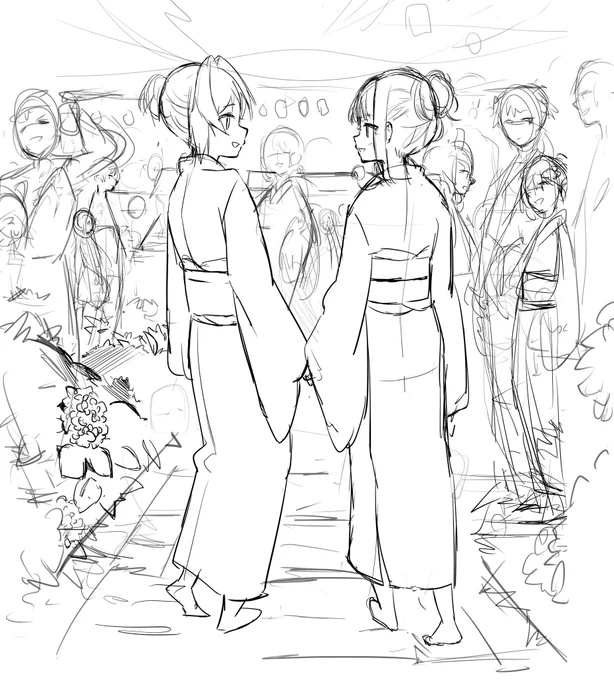 どうせボツにすると思いながら描いて案の定ボツにしたラフ 