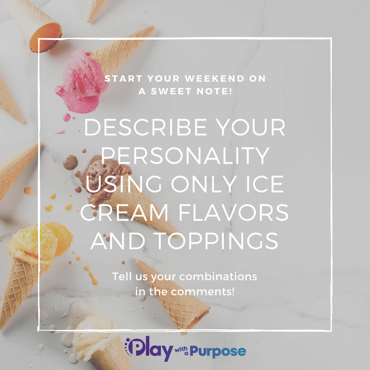 Personality types come in all sorts of flavors and varieties and we want to hear all about yours... but only in ice cream flavors! Tell us what you would be in the comments below!🍦
#playonevents #icecream #personality #ice #cream #flavor #personalitytypes #socialmedia #weekend